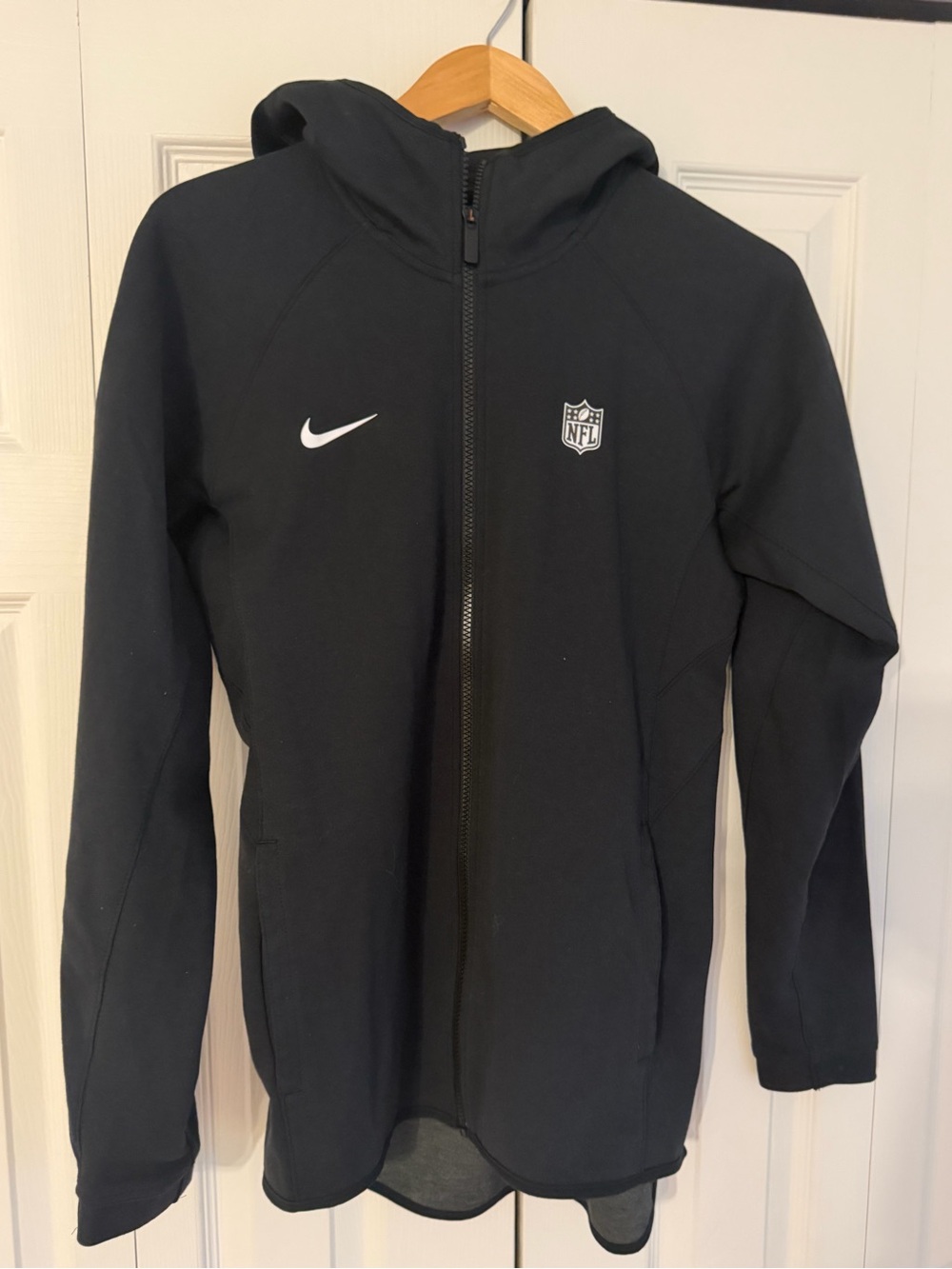 Nike Men’s NFL Dri-FIT Black Full-Zip Hoodie Size Small - Picture 2 of 7